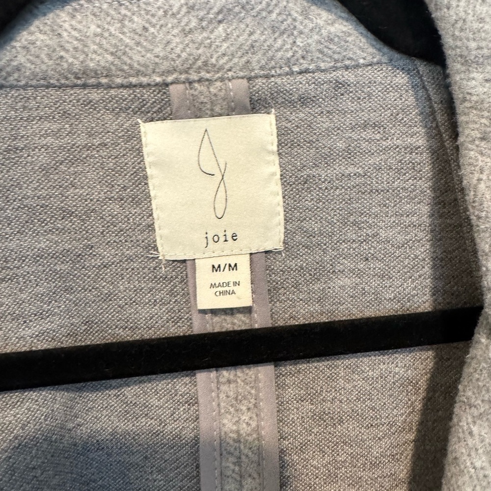 Joie Herringbone Open Front Blazer Jacket - Picture 5 of 6